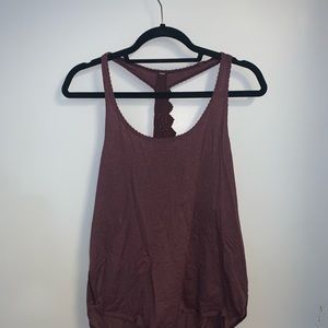 Burgundy Lululemon tank